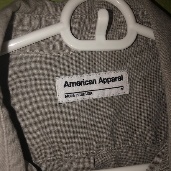 3 American Apparel SS button up dress shirts NWOT - Picture 2 of 5